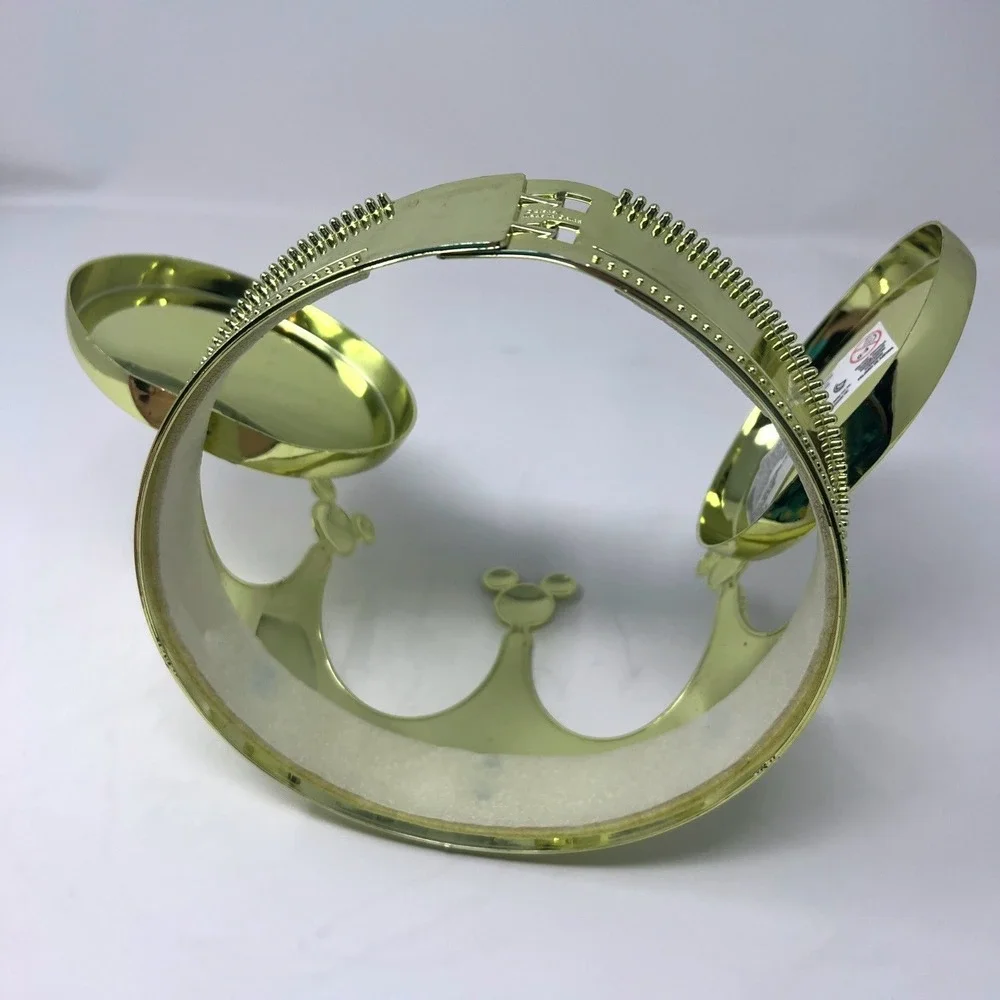 Disney On Ice Parks Jeweled Crown Mickey Mouse Ears Plastic Gold Metallic